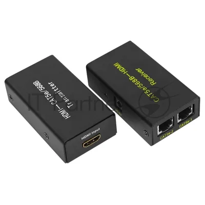 Удлинитель Rexant HDMI по витой паре RJ-45(8P-8C) кат. 5е/6, передатчик+приемник