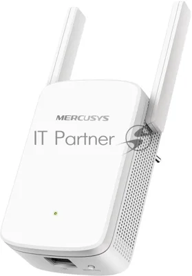 Усилитель сигнала Mercusys ME30 AC1200 Wi-Fi Range Extender, 300 Mbps at 2.4 GHz + 867 Mbps at 5 GHz, 1 x 10/100 LAN, 2× Fixed External Antennas, Wall Plugged, WPS/Reset Button, Signal Indicator, Range Extender/Access Point mode, Adaptive Path Selection