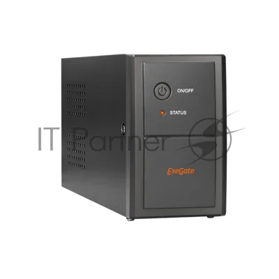 Источник бесперебойного питания ExeGate Power Back BNB-850.LED.AVR.EURO.RJ / 850 ВА / 480 Вт / 2 x CEE 7 (евророзетка)