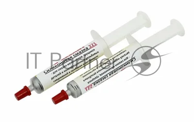 Смазка силиконовая Rexant, модель 221, до +350 ℃, 2 мл, шприц