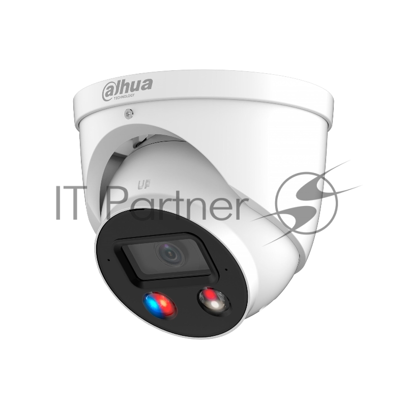 Камера видеонаблюдения Dahua DH-IPC-HDW3449HP-AS-PV-0280B, IP, 4 Мп, 2.8 мм, белая