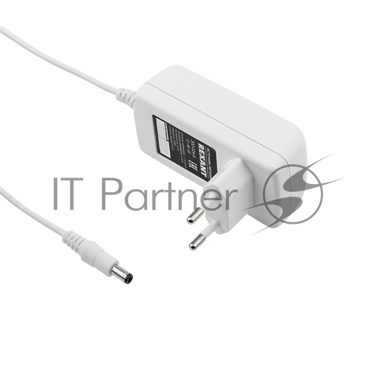 Источник питания Rexant 12 V 24 W с DC разъемом подключения 5.5х2.1, белый корпус (IP23)