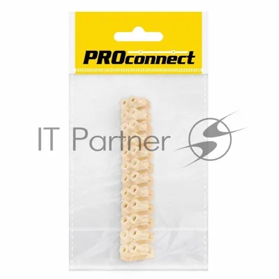 Колодка клеммная КВ-12 PROconnect, 16А, 12 мм², индивидуальная упаковка, 1 шт.
