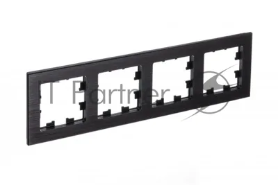 Рамка 4-м AtlasDesign Nature металл оникс SchE ATN312304