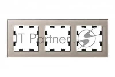 Рамка 3-м AtlasDesign Nature стекло шампань SchE ATN320503