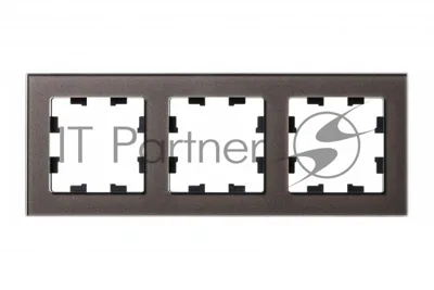 Рамка 3-м AtlasDesign Nature стекло мокко SchE ATN320603