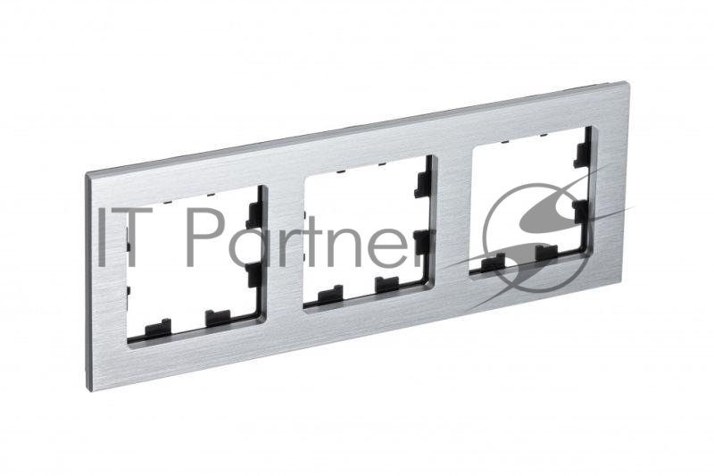 Рамка 3-м AtlasDesign Nature металл серебр. SchE ATN312103