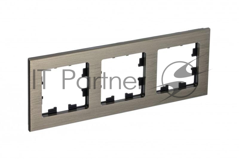 Рамка 3-м AtlasDesign Nature металл латунь SchE ATN312203