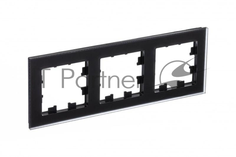 Рамка 3-м AtlasDesign Nature мат. стекло черный SchE ATN331003