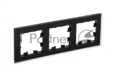 Рамка 3-м AtlasDesign Nature мат. стекло черный SchE ATN331003