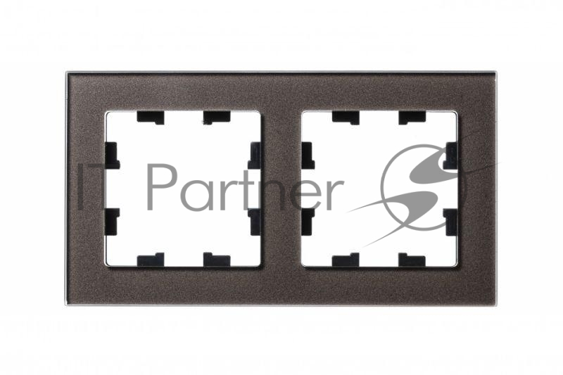 Рамка 2-м AtlasDesign Nature стекло, мокко SchE ATN320602