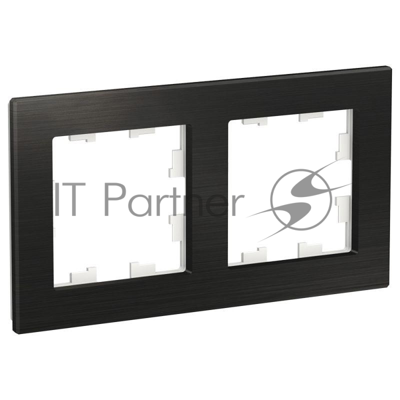 Рамка 2-м AtlasDesign Nature металл оникс SchE ATN312302