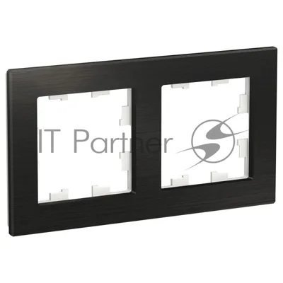 Рамка 2-м AtlasDesign Nature металл оникс SchE ATN312302