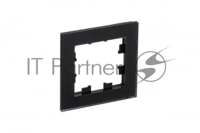 Рамка 1-м AtlasDesign Nature мат. стекло черный SchE ATN331001