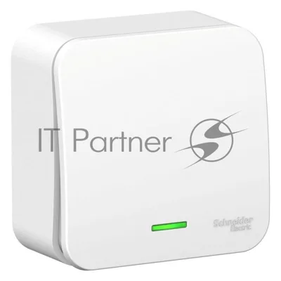 Переключатель 1-кл. ОП Blanca 10А IP20 (сх. 6) 250 В с подсветкой с изолир. пластиной бел. SchE BLNVA106111