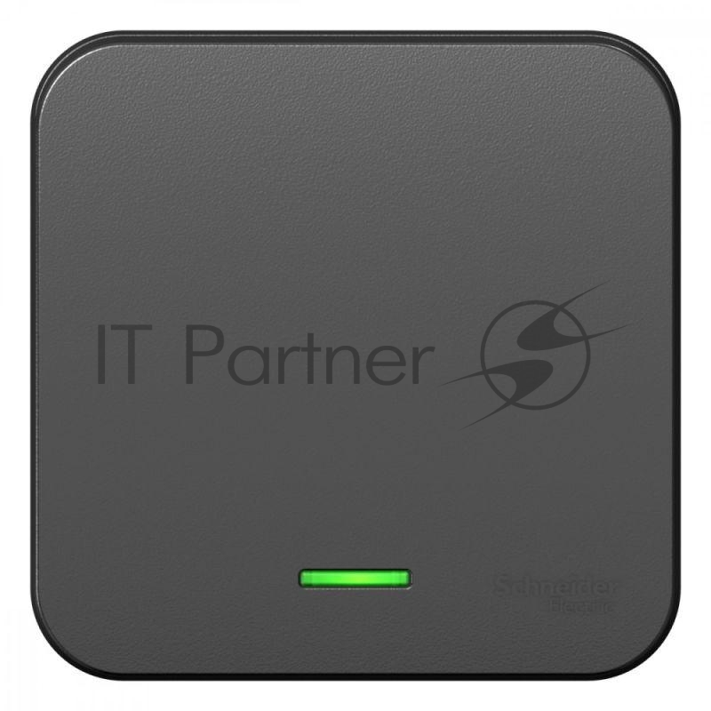 Выключатель 1-кл. ОП Blanca 10А IP20 (сх. 1) 250 В с подсветкой с изолир. пластиной антрацит SchE