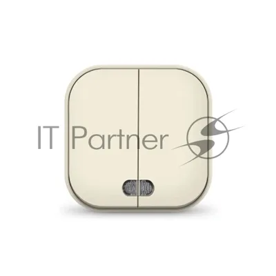 Выключатель 2-кл. 1п ОП 10А IP20 с подсветкой сл. кость IONICH 1426
