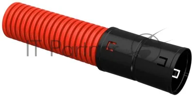 Труба гофрированная двустенная ПНД d75 мм с муфтой SN12 красн. (уп. 50 м) IEK CTG12-075-K04-050-R