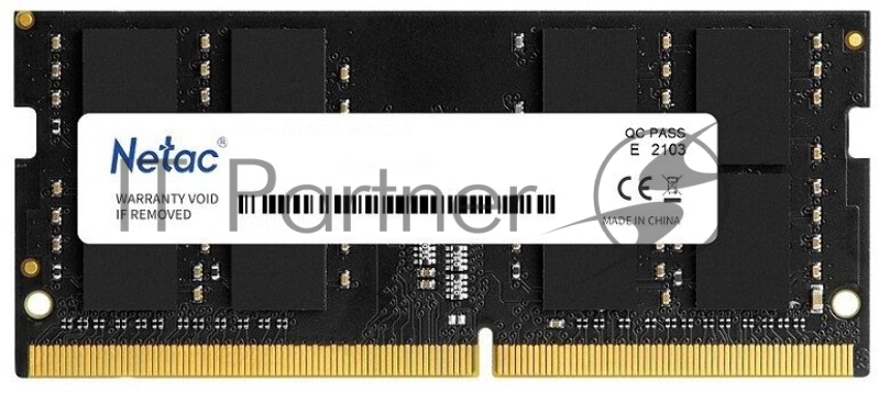 Оперативная память NETAC Basic, DDR4, 4GB (1x4GB), 2666MHz, CL19, SO-DIMM