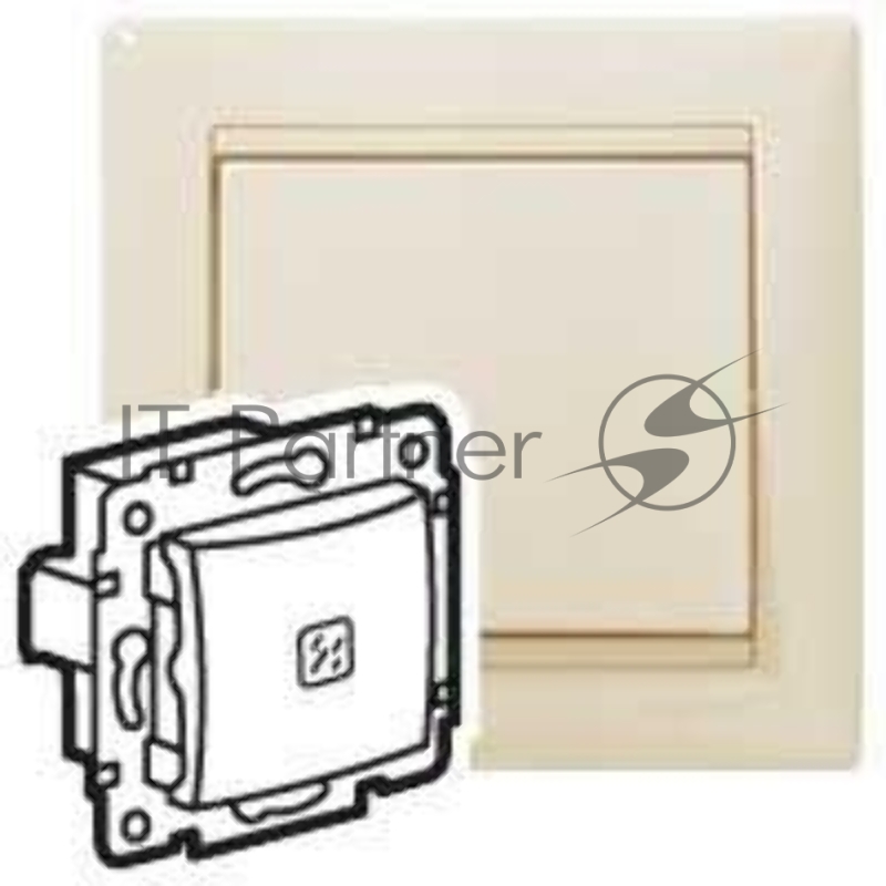 Механизм выключателя 1-кл. СП Valena 10А IP31 с подсветкой сл. кость (DIY-упак.) Legrand 695601