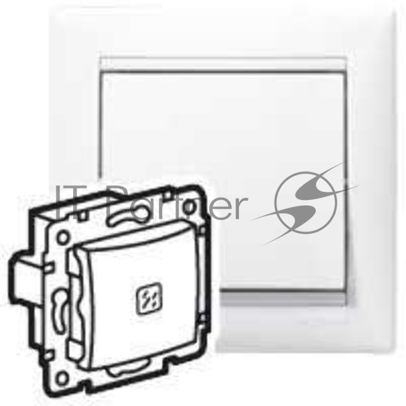 Механизм выключателя 1-кл. СП Valena 10А IP31 с подсветкой бел. (DIY-упак.) Legrand 694261