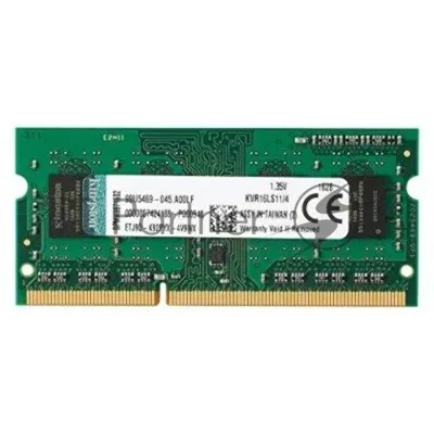 Оперативная память Kingston ValueRAM, DDR3L, 4GB (1x4GB), 1600MHz, CL11, SO-DIMM