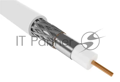 Кабель коаксиальный ITK CC1-R6F1-111-300-G RG-6 F/UTP общий экран 75Om PVC внутренний 300м белый