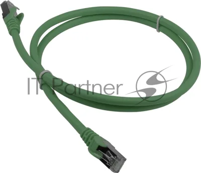 Патч-корд LANMASTER LSZH FTP Cat.6A, 1.0 м, зеленый