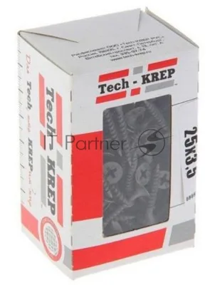 Саморез 3.5х25 гипсокартон-металл (уп. 200 шт) коробка Tech-Krep 102129