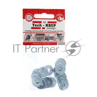 Шайба кузовная M6 цинк. DIN 9021 (уп.20шт) пакет Tech-Krep 103037