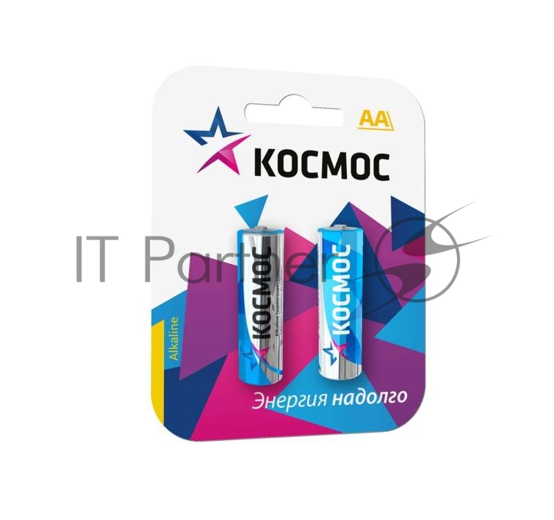 Элемент питания Космос алкалиновый LR LR6 BP-2 (блист.2шт)