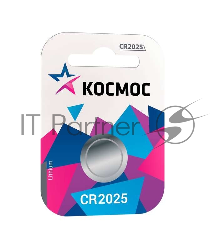 Элемент питания Космос литиевый CR 2025 1хBL (блист.1шт)