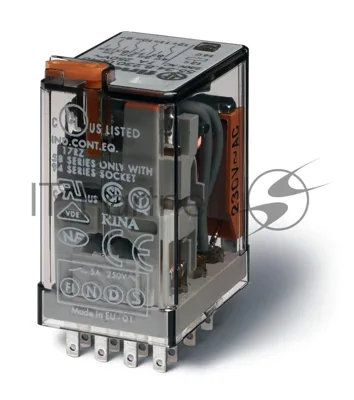 Реле 4CO 7А 24В AC FINDER 553480240040