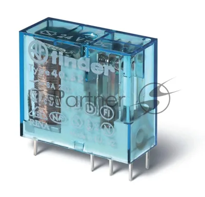 Реле миниатюрное 2CO 8А кат. 24В AC FINDER 4052802400000