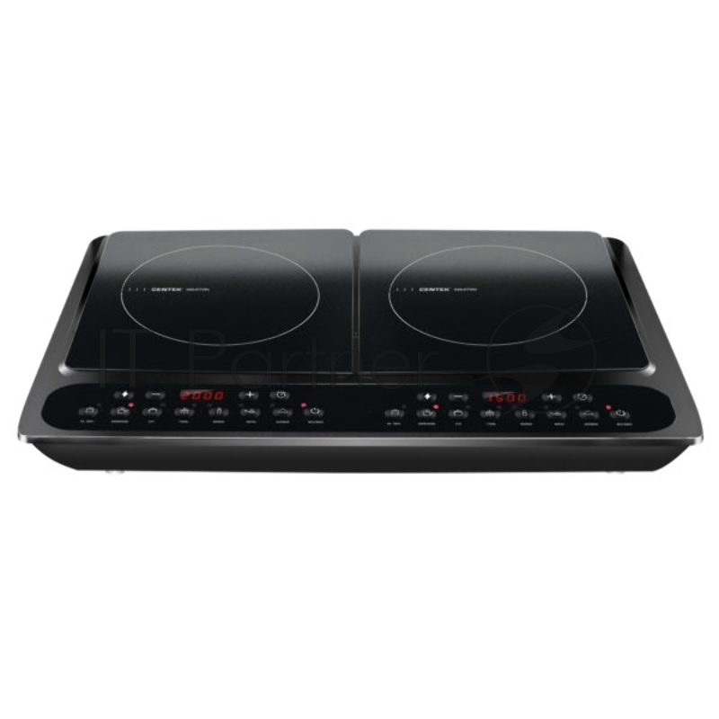 Плита настольная электрическая Centek CT-1514 черный, 3.5 кВт, индукция, конфорки - 2, стеклокерамика, сенсор