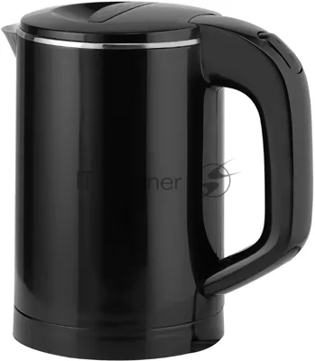 Электрочайник Centek CT-0006 черный, 0.6 л, 1100 Вт, скрытый нагревательный элемент