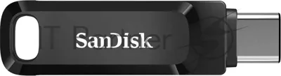 Флешка USB Sandisk DDC3 (SDDDC3-032G-G46), 32Gb, USB 3.0/USB Type-C, R/W 150/30, черный