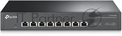 Коммутато TP-Link 8-port Desktop/Rackmount 10G Unmanaged Switch, 8 100/1G/2.5G/5G/10G RJ-45 ports,  1 Fan with intelligent speed control, 100-240 VAC, 50/60 Hz.