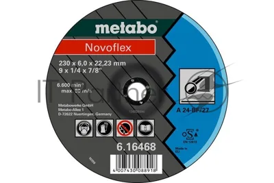 Круг обдирочный SP-Novoflex 125х6.0х22 23мм RU сталь Metabo 617170000