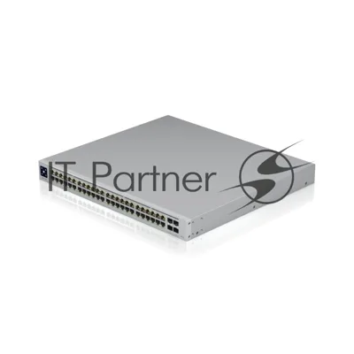 Коммутатор Ubiquiti UniFi Switch Pro 48 PoE, 40×1 Гбит/с PoE+ + 8×1 Гбит/с PoE++ + 4×10 Гбит/с SFP+ Uplink, управляемый