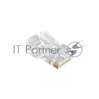 Коннектор RJ-45 ExeGate EX283691RUS Кат.6 (8P8C) под одножильный кабель (100 шт)