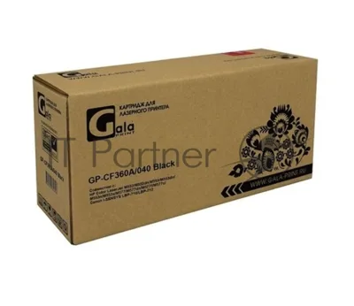 Тонер GalaPrint GP-CF360/CF380/CF400/CF410/CF450/CF530/CF540/CE400/CE410 для принтеров HP CLJ M154/M180/M181/M252/M254/M274/M277/M280/M281/M351/M375/M377/M451/M452/M475/M476/M477/M551/M552/M553/M570/M575/M577/M652/M653/M681/M682 черный 500гр (H108) PET Фас РФ (химический)