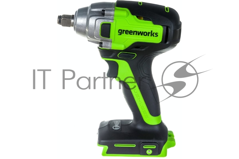 Гайковерт ударный аккумуляторный GreenWorks GD24IW400 24В, без АКБ и ЗУ (3802907)