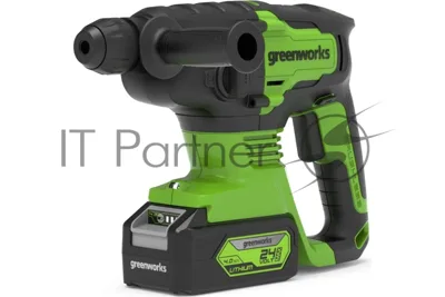 Перфоратор GreenWorks GD24SDS2, 24 В, 2 Дж, от аккумулятора