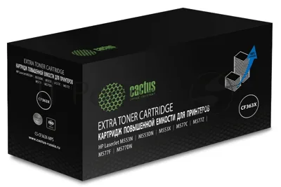 Картридж лазерный Cactus CS-CF363X-MPS пурпурный (18000 стр.) для HP CLJ M552dn/M553dn/M553N/M553x