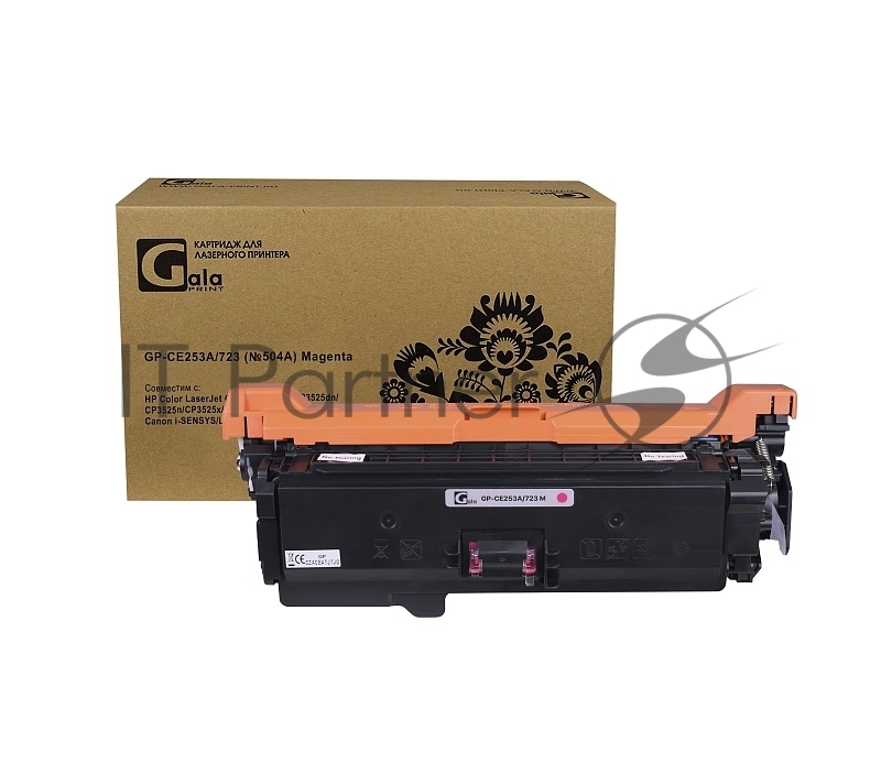 Картридж лазерный GalaPrint GP-CE253A/723 (№504A) Magenta (7000 стр) для HP Color LaserJet CP3520/CP3525/CP3525dn/CP3525n/CP3525x/CM3530/CM3530fs/Canon i-SENSYS/LBP7750/LBP7750Cdn