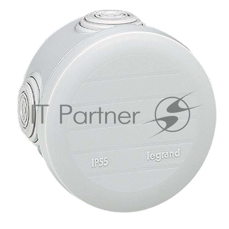 Plexo Коробка IP55, круглая, 70х45 мм, 4 ввода