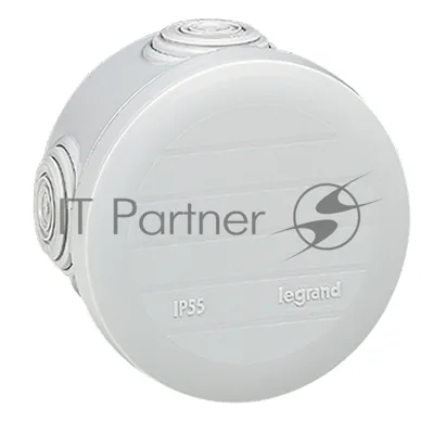 Plexo Коробка IP55, круглая, 70х45 мм, 4 ввода