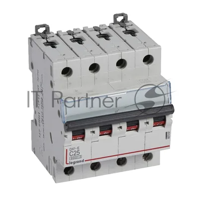 Выключатель автоматический DX3-E C25 4П 6000/6kA