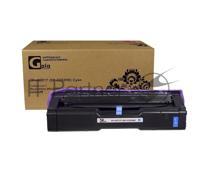 Принт-картридж GalaPrint GP-407717 (SP-C252HE) голубой (6000 стр) для Ricoh Aficio SPC252DN/252SF/262DNW/262SFNW